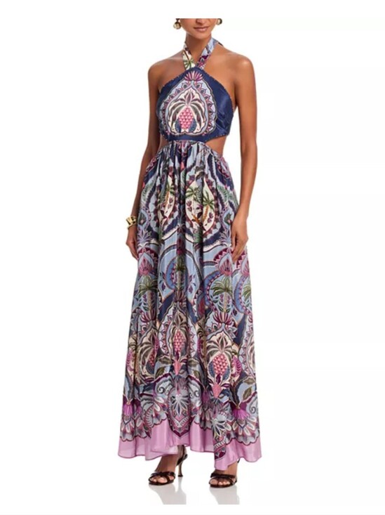 FARM Rio Dresses & Skirts - NWT FARM Rio Odara Blue Maxi Dress Large